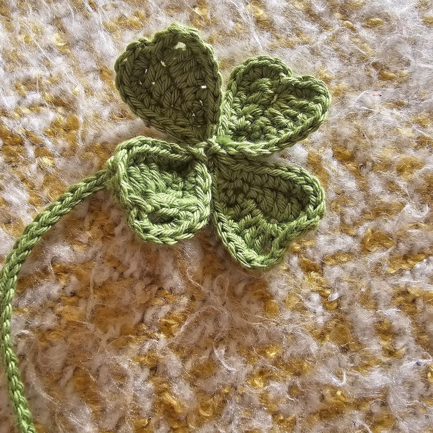 Marcapáginas trébol de la suerte