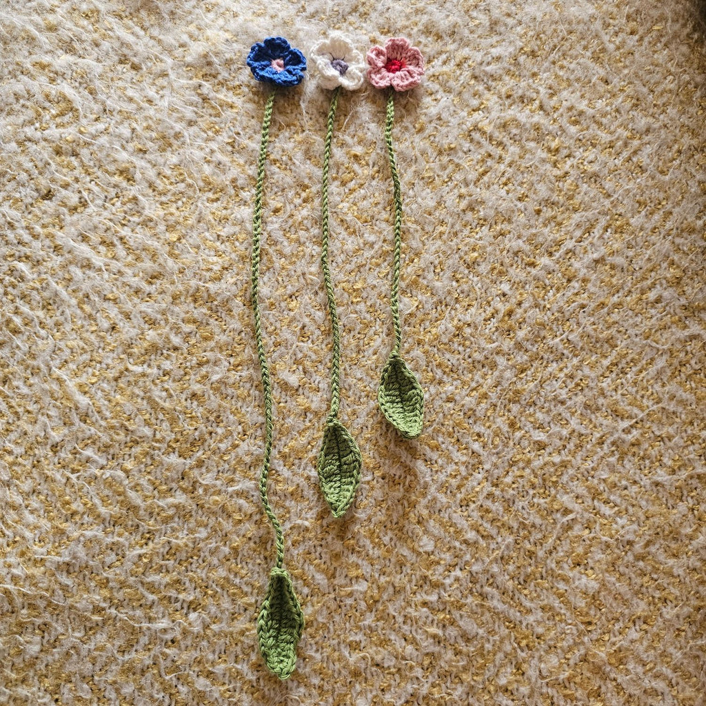 Set de marcapáginas flores